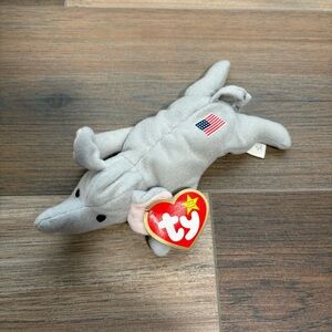 TY McDonald's Teenie Beanie - RIGHTY the Elephant (1999) (6.5 inch) W/TAG
